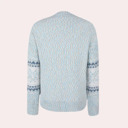 FrostyChic - Damegenser med Snøfnuggdesign for Vintermoro Motelys