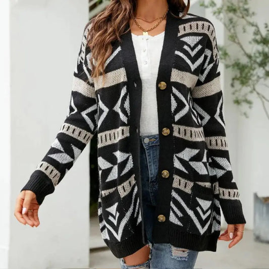 ChicChoice - Stilig Cardigan for Kvinner med Komfort Motelys
