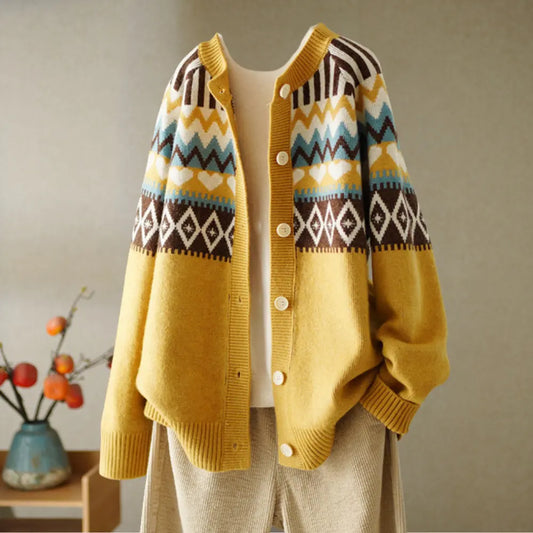 CozyVibe - Trendy Cardigan for Damer med Stil og Komfort Motelys