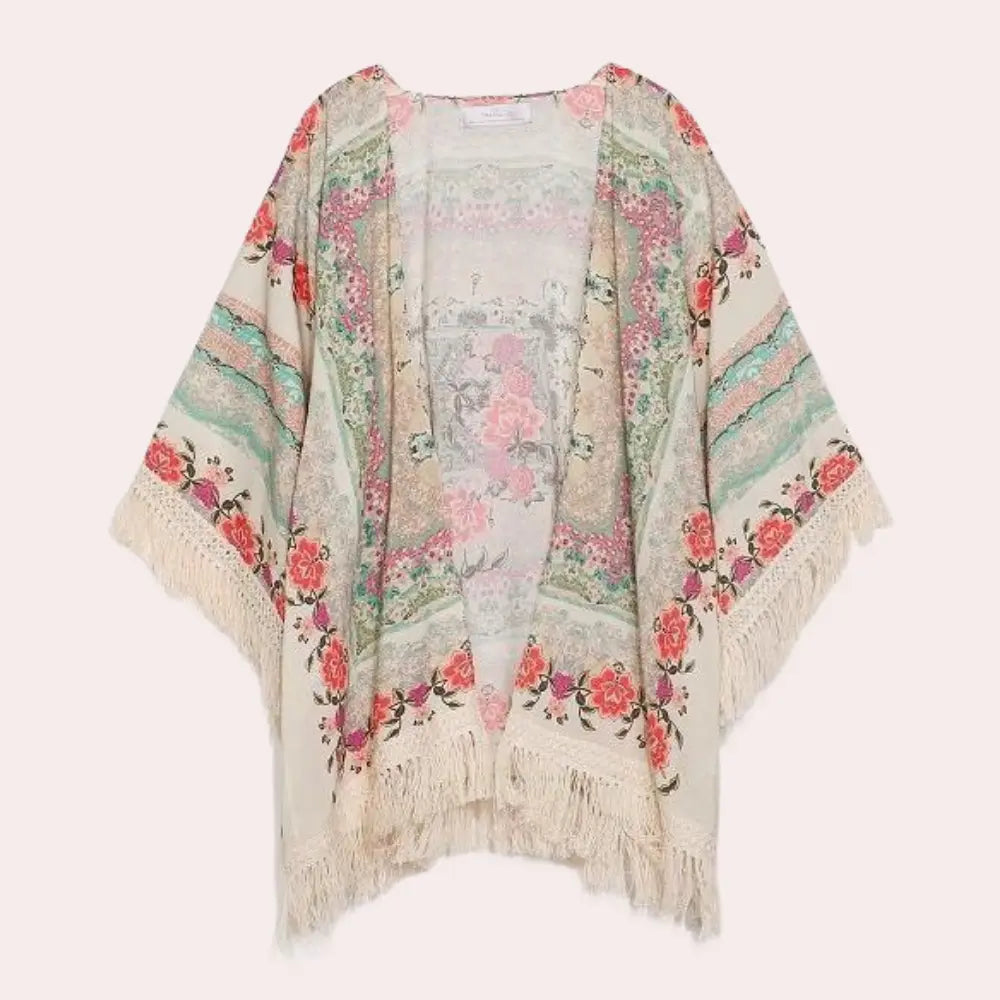 Løs Blomstret Cardigan Motelys