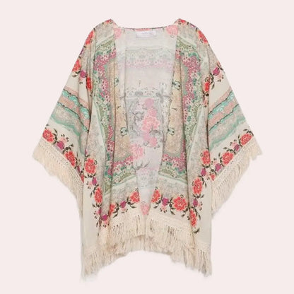 Løs Blomstret Cardigan Motelys