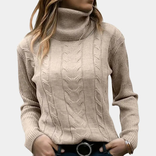 WarmStyle - Strikket Turtleneck-Genser til Dame Motelys