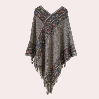 ChicCover - Poncho med V-hals til Dame Motelys