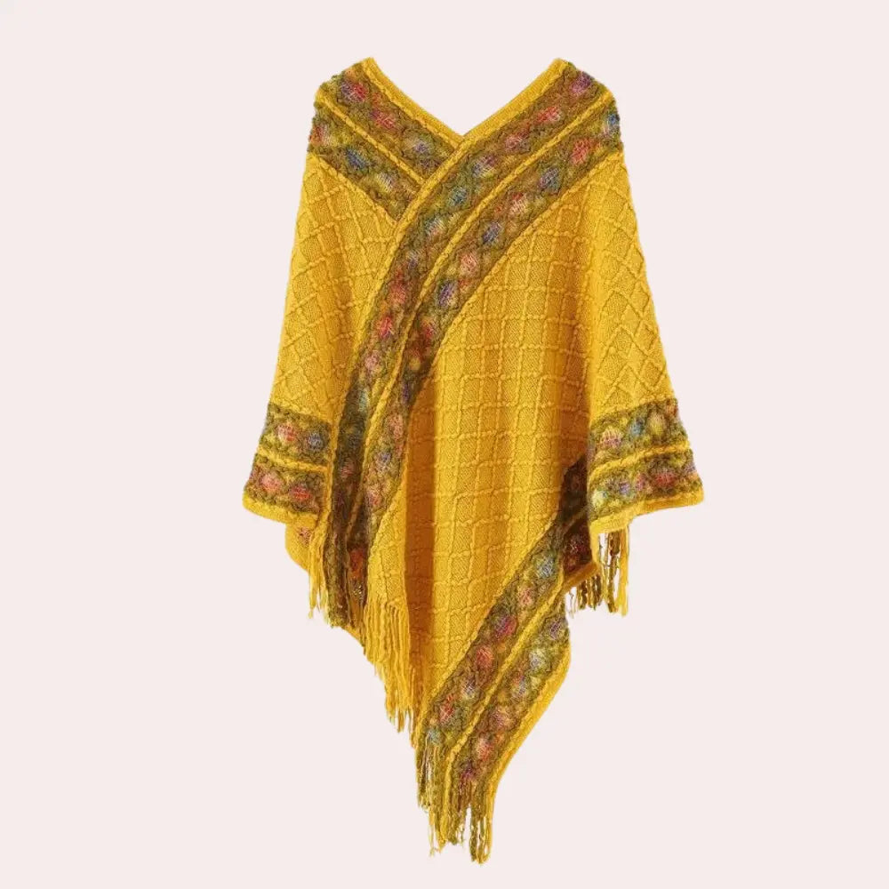ChicCover - Poncho med V-hals til Dame Motelys