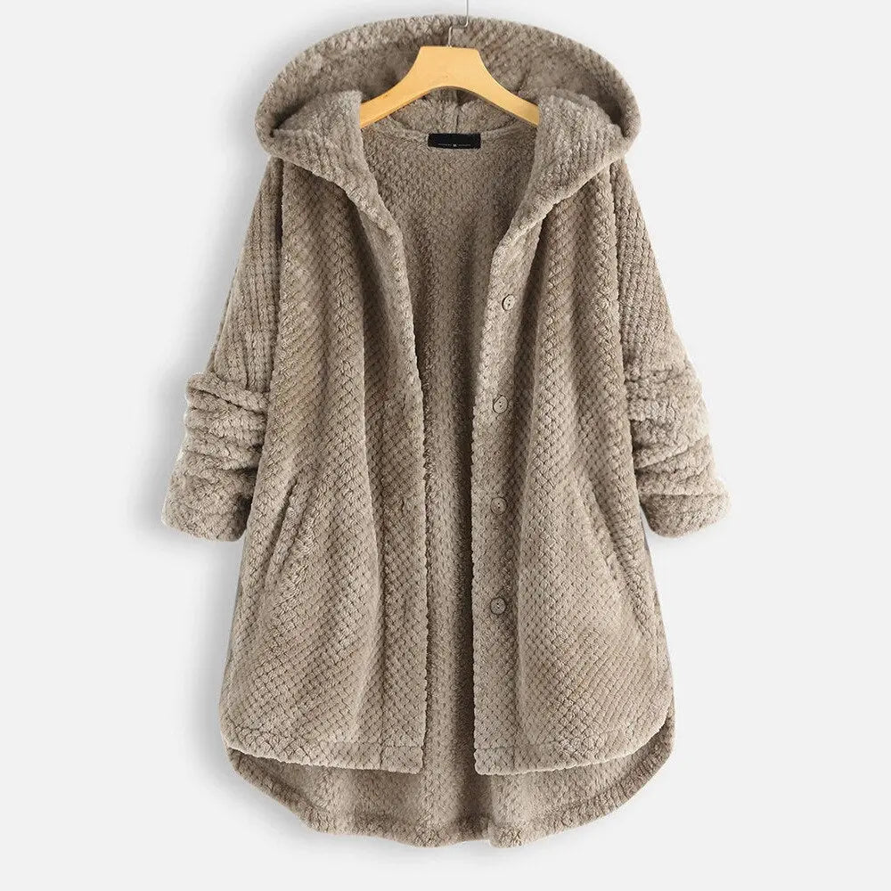 CozyChic - Overdimensjonert Hettejakke til Dame med Stil Motelys
