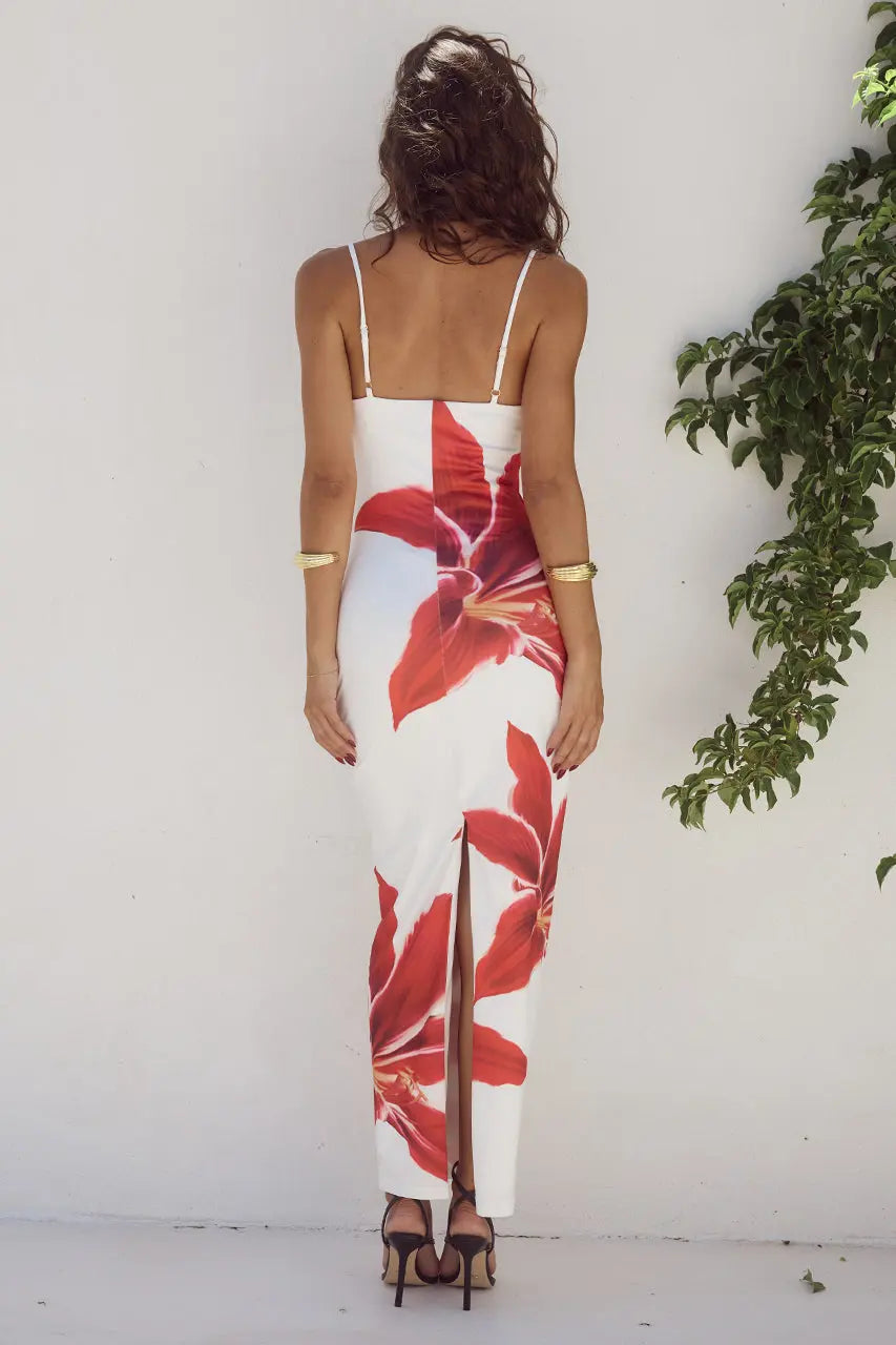 FloralChic - Blomstret Kjole for Sommerlige Anledninger Motelys