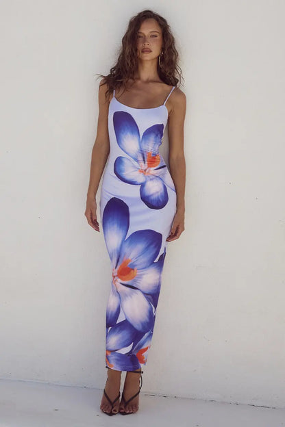 FloralChic - Blomstret Kjole for Sommerlige Anledninger Motelys