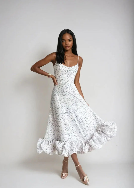 BohoVibe - Eventyrlig Boho-Kjole for Uformell Stil Motelys