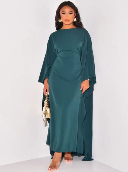 FashionAura - Elegante Kjole med Flaggermusermer for Stilfulle Anledninger Motelys