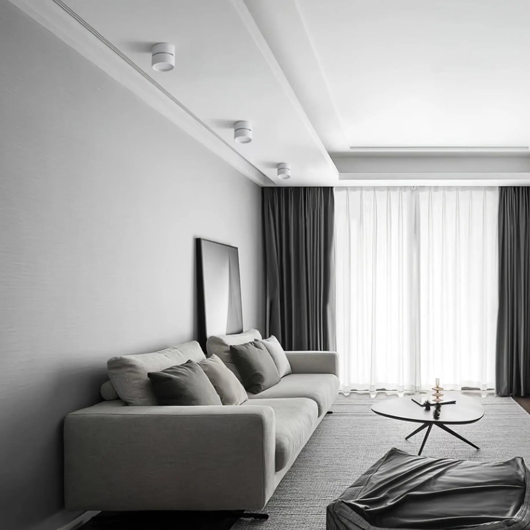 AuraLite - Elegant Surface Taklampe for Moderne Interiør Motelys