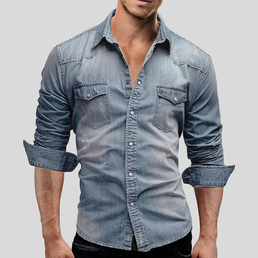 Denimskjorte for menn Motelys