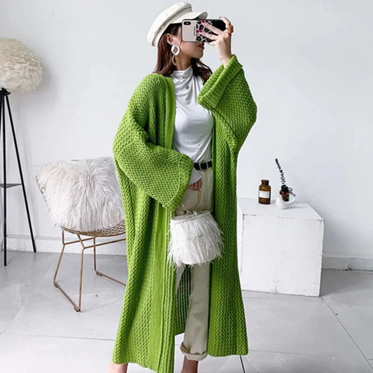ChicCover - Elegant Cardigan for Kvinner i Varme Farger Motelys