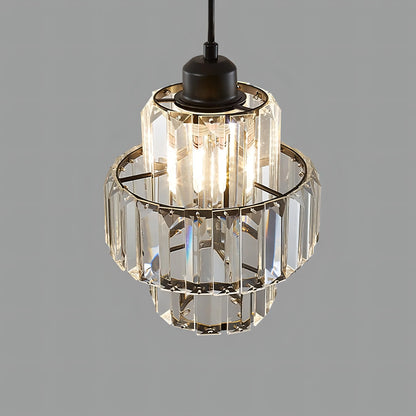 CrystalGlow - Elegant Pendellampe i Krystallglass Motelys