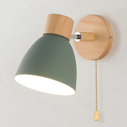 WoodLight - Stilig Vegglampe i Tre for Koselige Rom Motelys