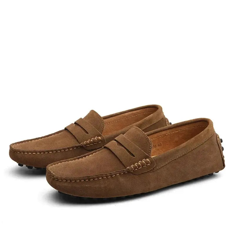 ChicStride - Elegante Loafers i Semsket Skinn for Hverdag Motelys
