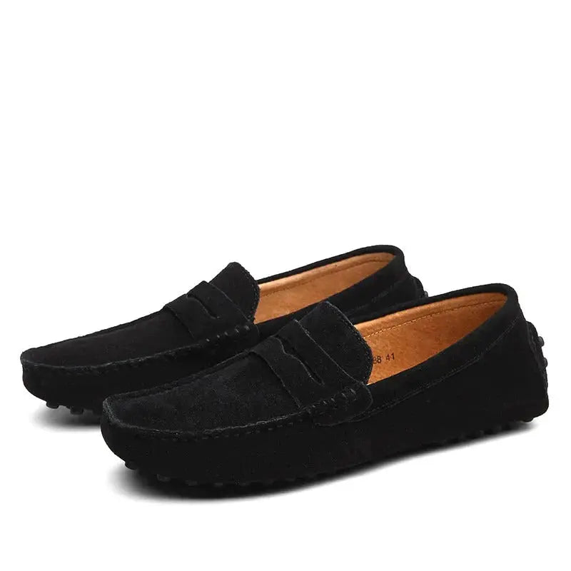 ChicStride - Elegante Loafers i Semsket Skinn for Hverdag Motelys