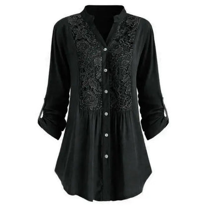 ChicFever - Lang Bluse med Puffermer for En Trendy Look Motelys