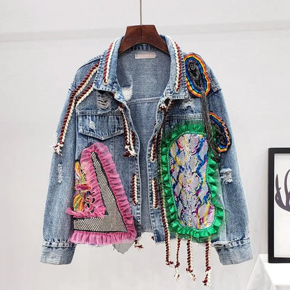 Denimjakke til kvinner Motelys