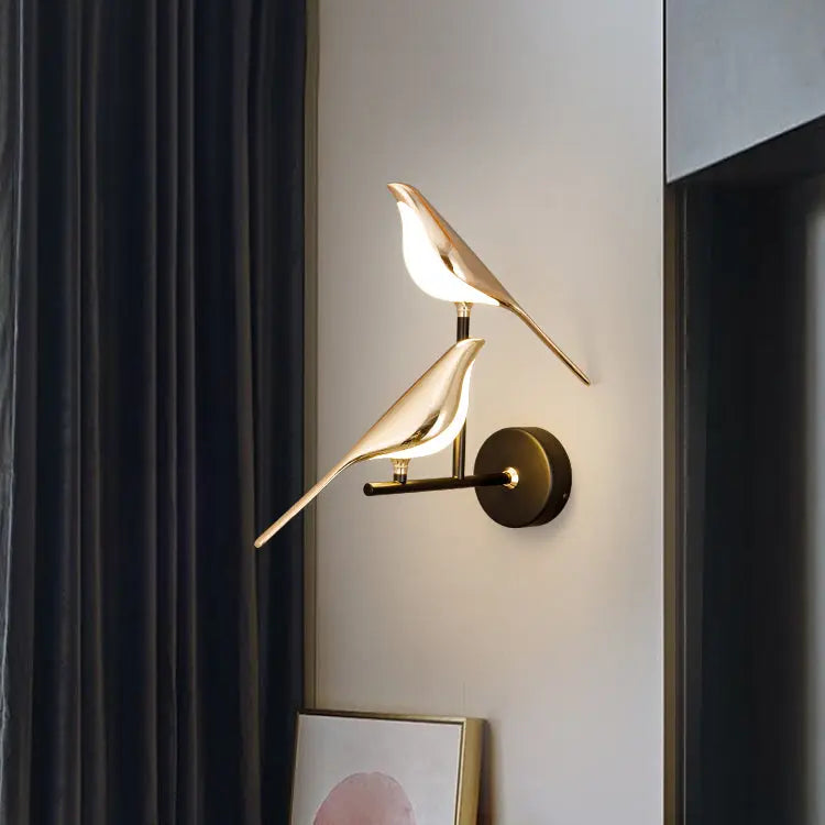 Vegglampe med Fugledesign Motelys