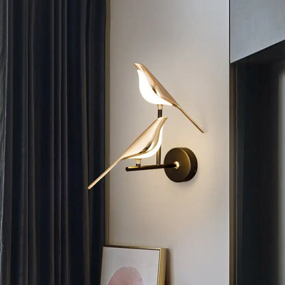 Vegglampe med Fugledesign Motelys