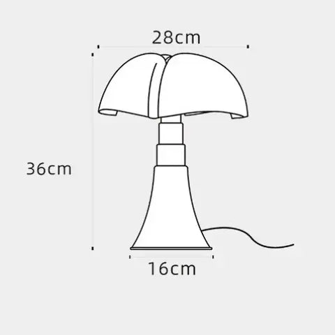 Bordlampe med Justerbar Høyde Motelys