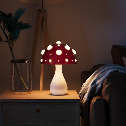 GlowMush - Trendy Mushroom LED-bordlampe for Stemningsfull Belysning Motelys