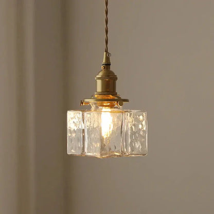 LuxeGlow - Retro Hengende Glasslampe for Klassiskt Design Motelys