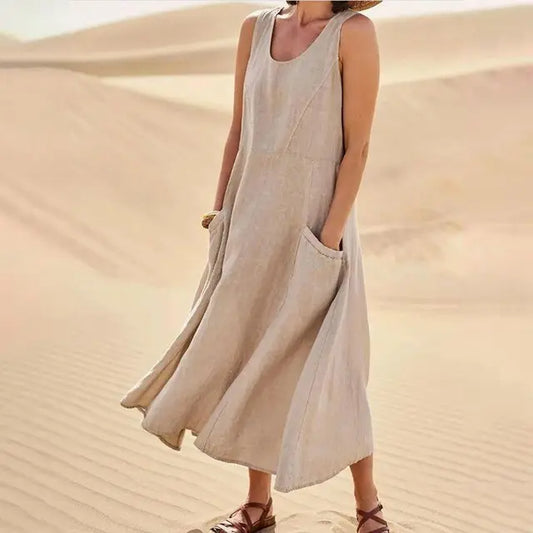 StyleVista - Elegant Lang Sommer Kjole For Solfylte Dager Motelys