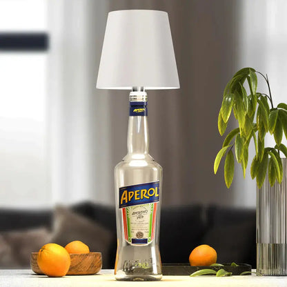 Trådløs designerflaskelampe Motelys