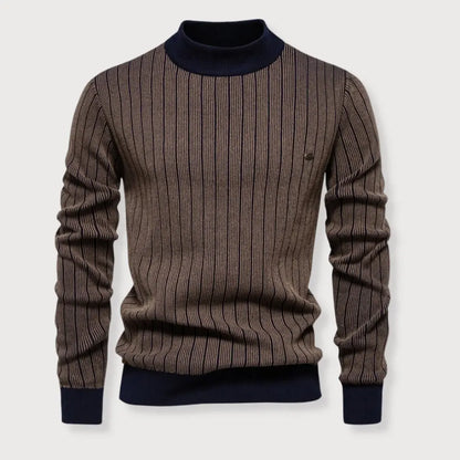 CasualVibe - Genser med Ribbestrikkede Detaljer for Stilig Komfort Motelys