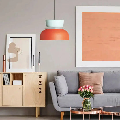 VibrantGlow - Color Block Pendellampe for Et Moderne Hjem Motelys
