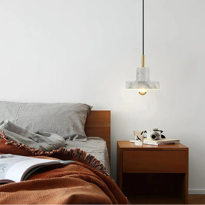 AuraLight - Elegant Marmor Pendellampe for Stilig Belysning Motelys