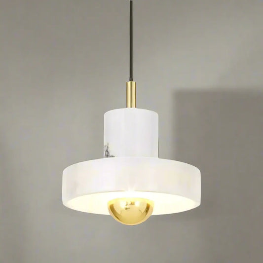 AuraLight - Elegant Marmor Pendellampe for Stilig Belysning Motelys