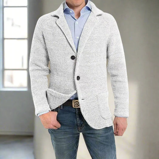 UrbanWardrobe - Herrevest i Ull med Knapper for Komfort og Stil Motelys