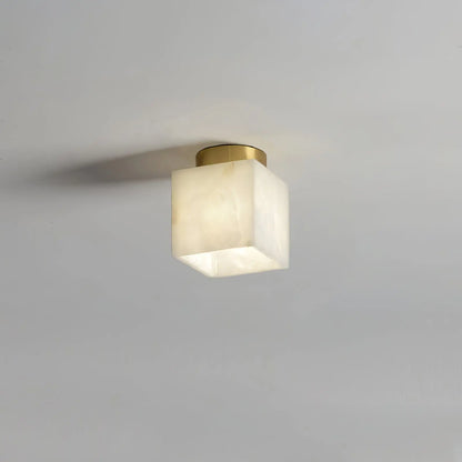 AuraGlow - Stilig Moon Alabaster Taklampe for Magisk Belysning Motelys