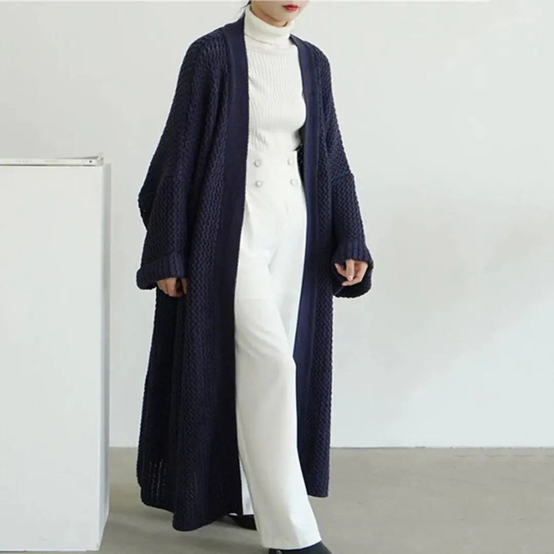 ChicCover - Elegant Cardigan for Kvinner i Varme Farger Motelys