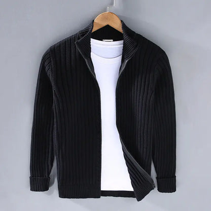 ChicKnit - Strikket Cardigan for Menn i Moderne Stil Motelys