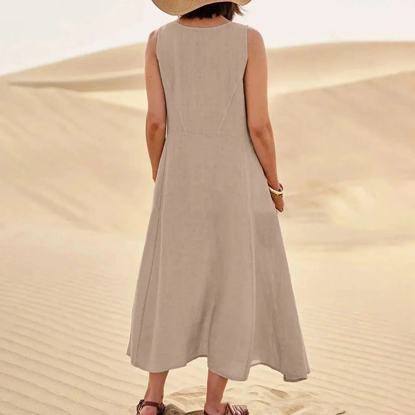 StyleVista - Elegant Lang Sommer Kjole For Solfylte Dager Motelys