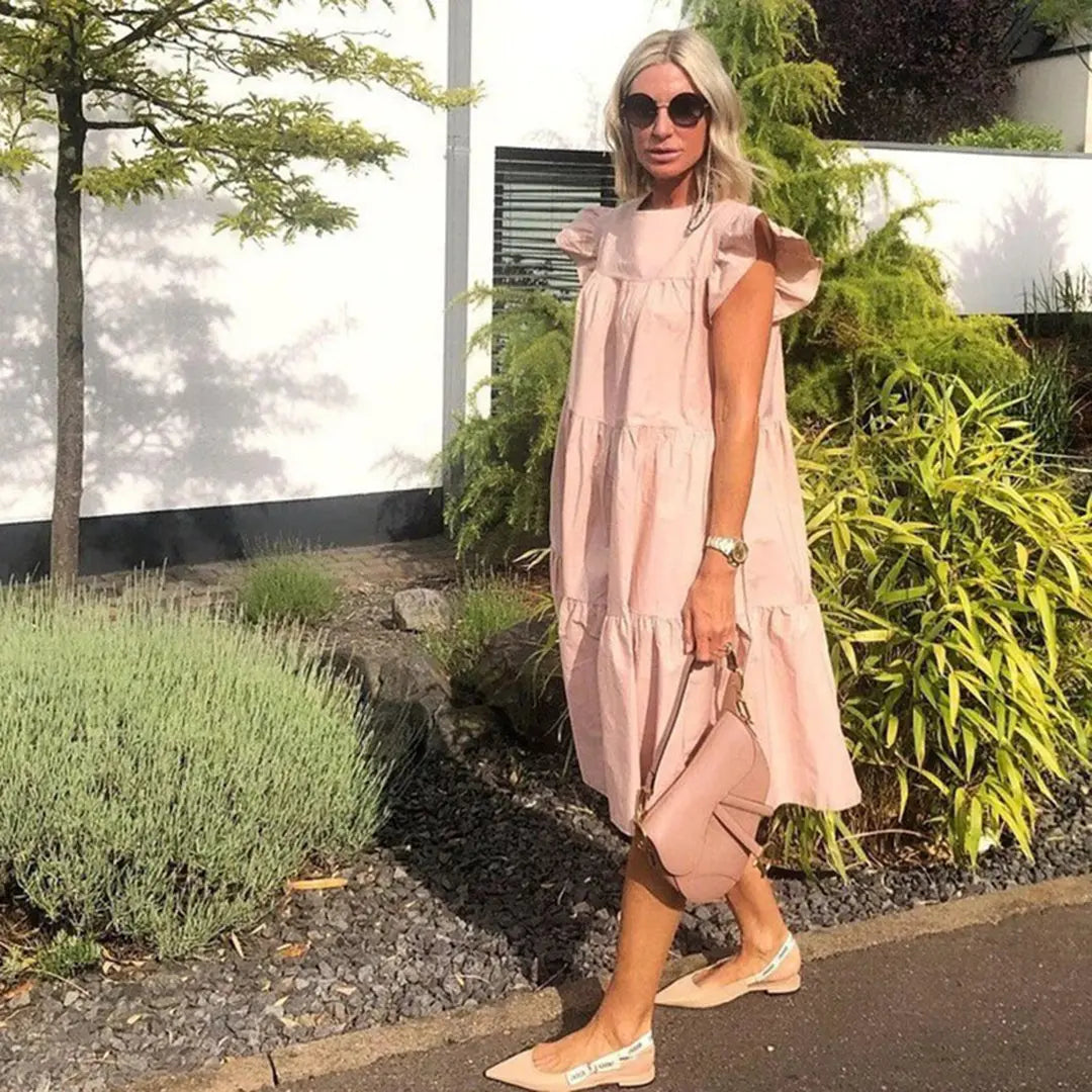 EleganceWrap - Trendy MidiKjole for Alle Anledninger Motelys