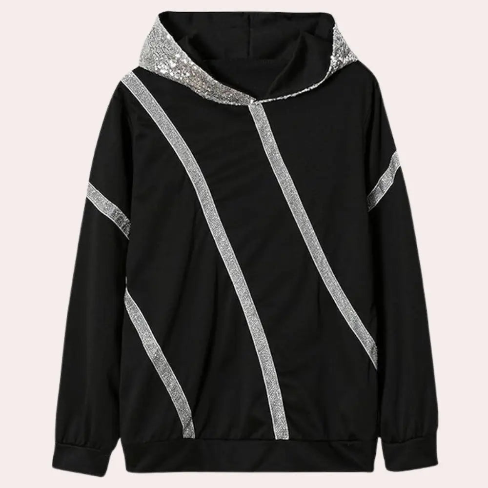 GlamChic - Paljett Hettegenser for Damer Motelys
