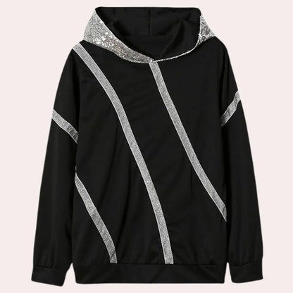 GlamChic - Paljett Hettegenser for Damer Motelys