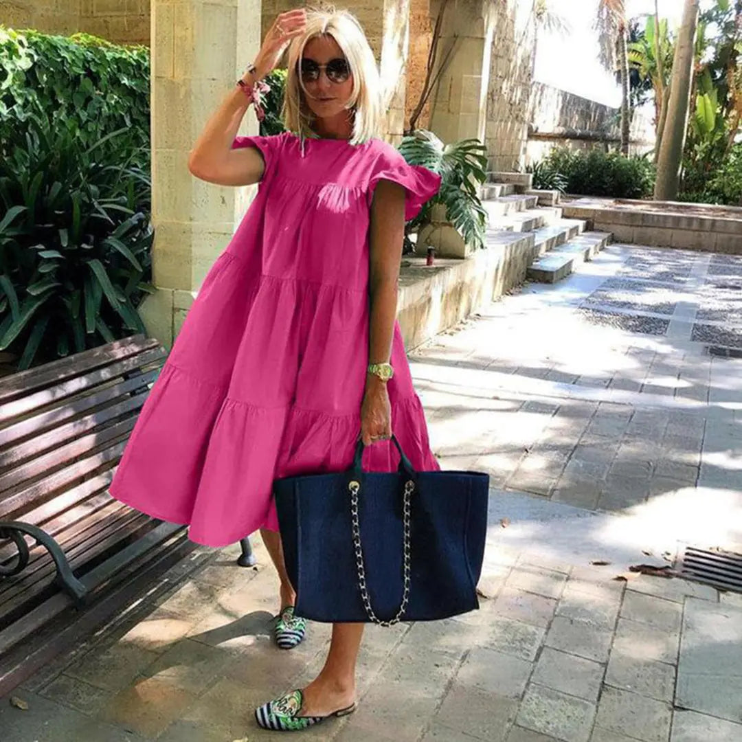 EleganceWrap - Trendy MidiKjole for Alle Anledninger Motelys