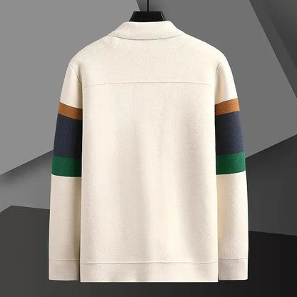 ChicNest - Stripete Cardigan for Menn med Trendy Touch Motelys