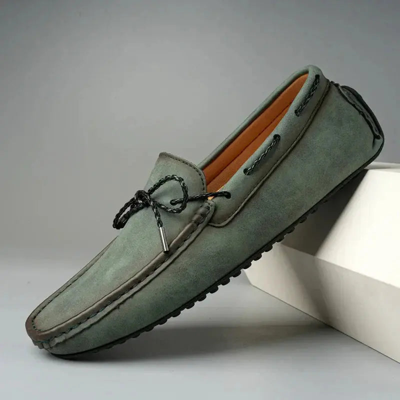 StyleStep - Elegante Loafers i Semsket Skinn for Menn Motelys