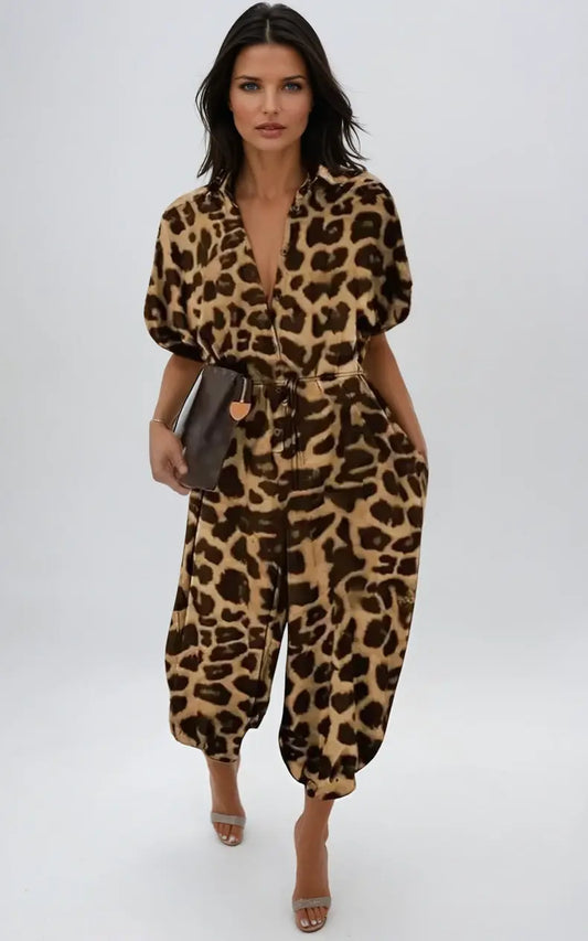 Jumpsuit med V-hals Motelys