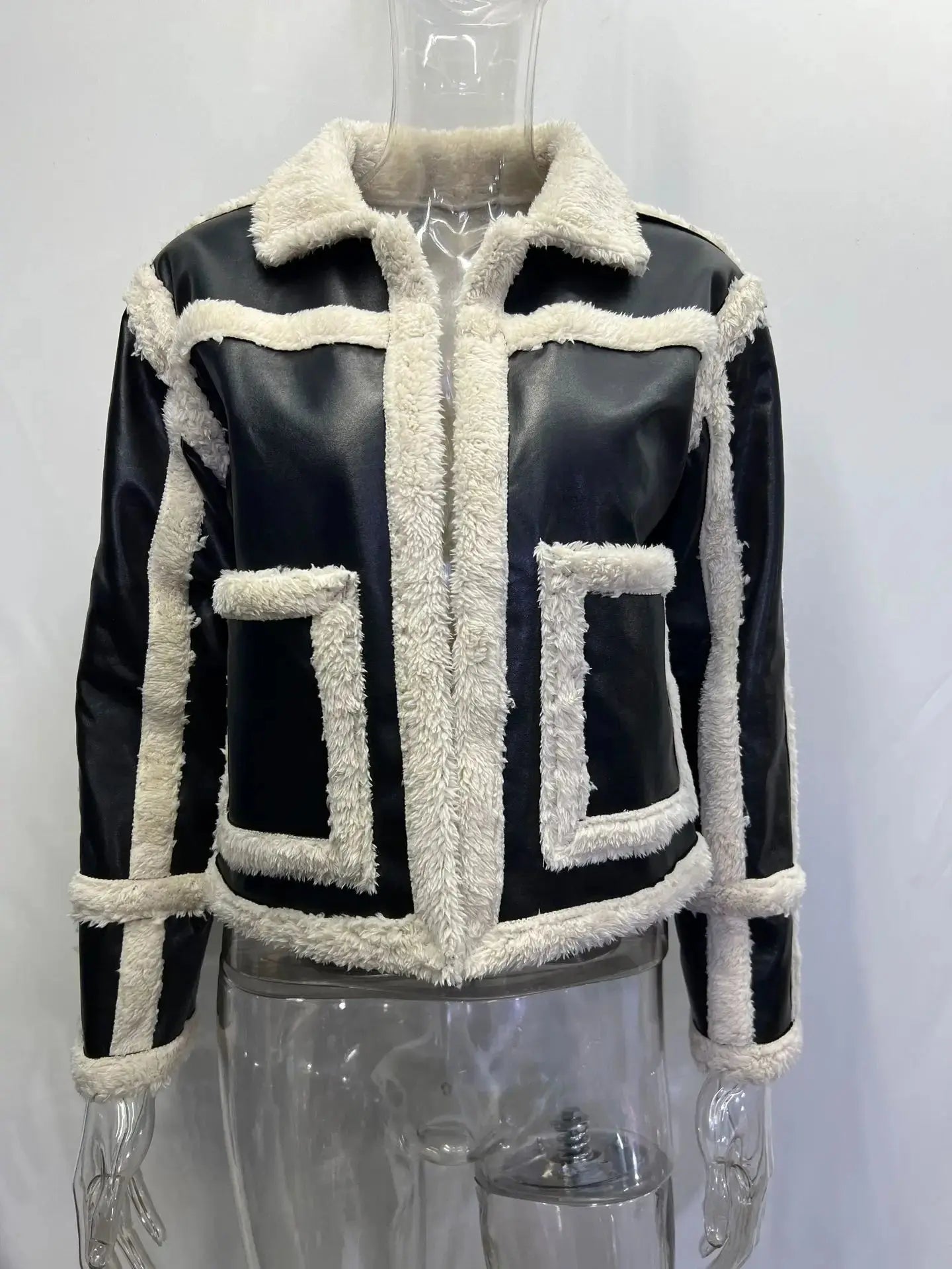 Cropped skinnjakke Motelys