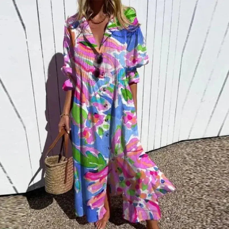 SunnyStyle - Fresh Sommerkjole for Kvinner i Trendy Design Motelys