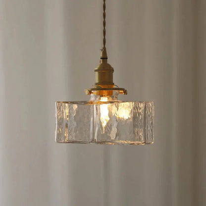 LuxeGlow - Retro Hengende Glasslampe for Klassiskt Design Motelys