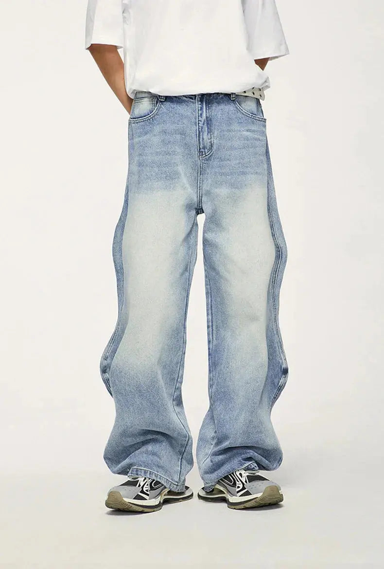 Jeans med vide ben Motelys