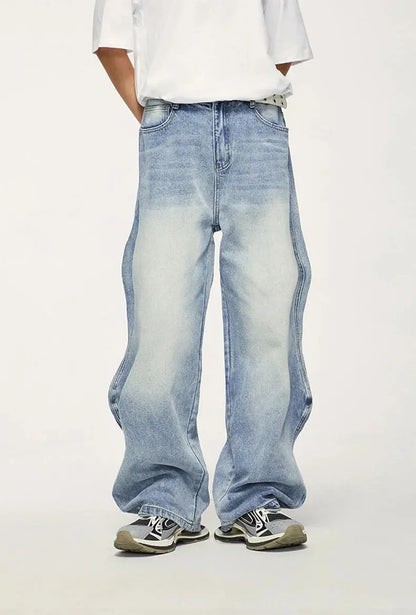 Jeans med vide ben Motelys